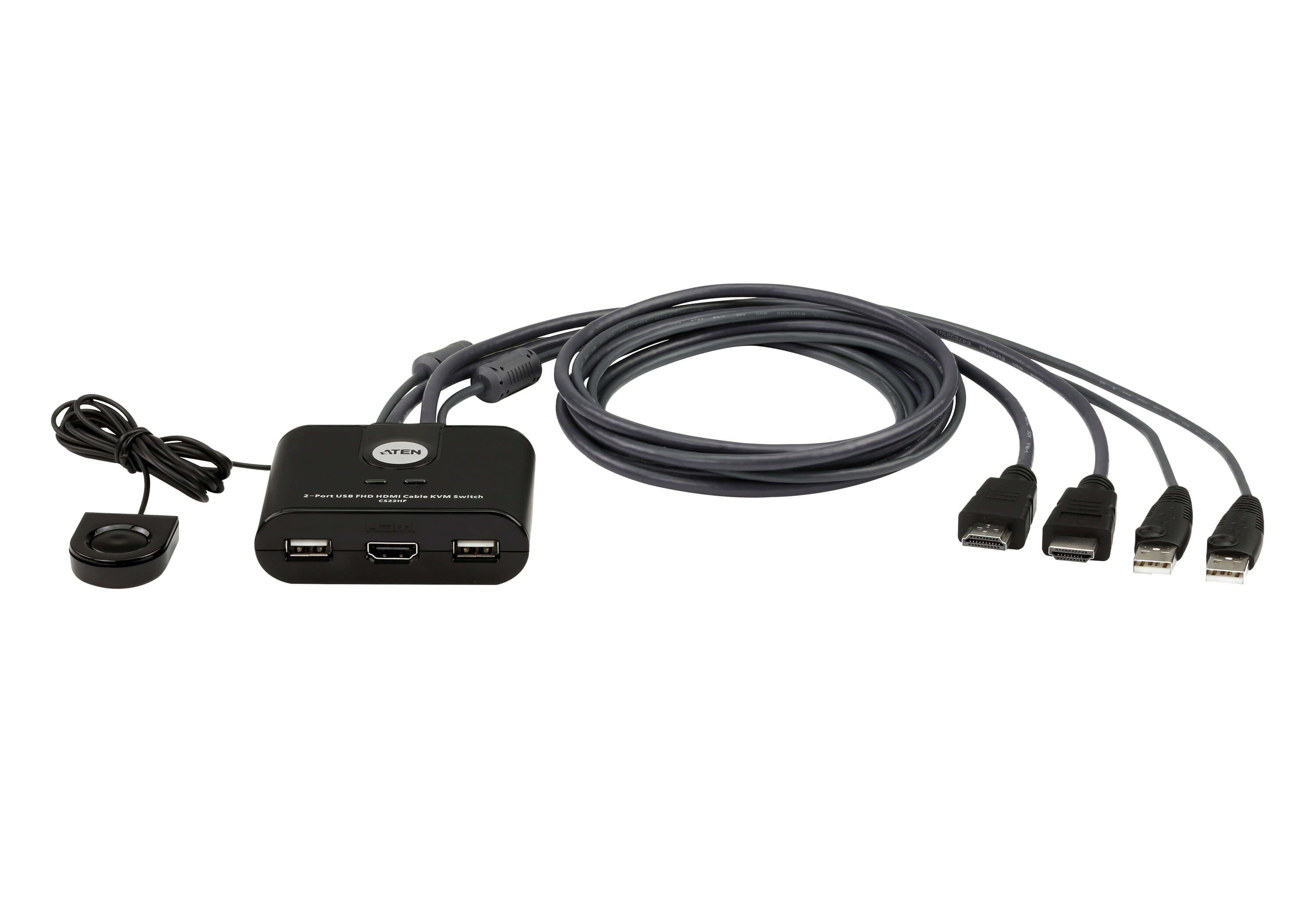 ATEN CS22HF-AT 2-PORT USB FULL HD HDMI CABLE KVM SWITCH 2YR ATEN — view 2