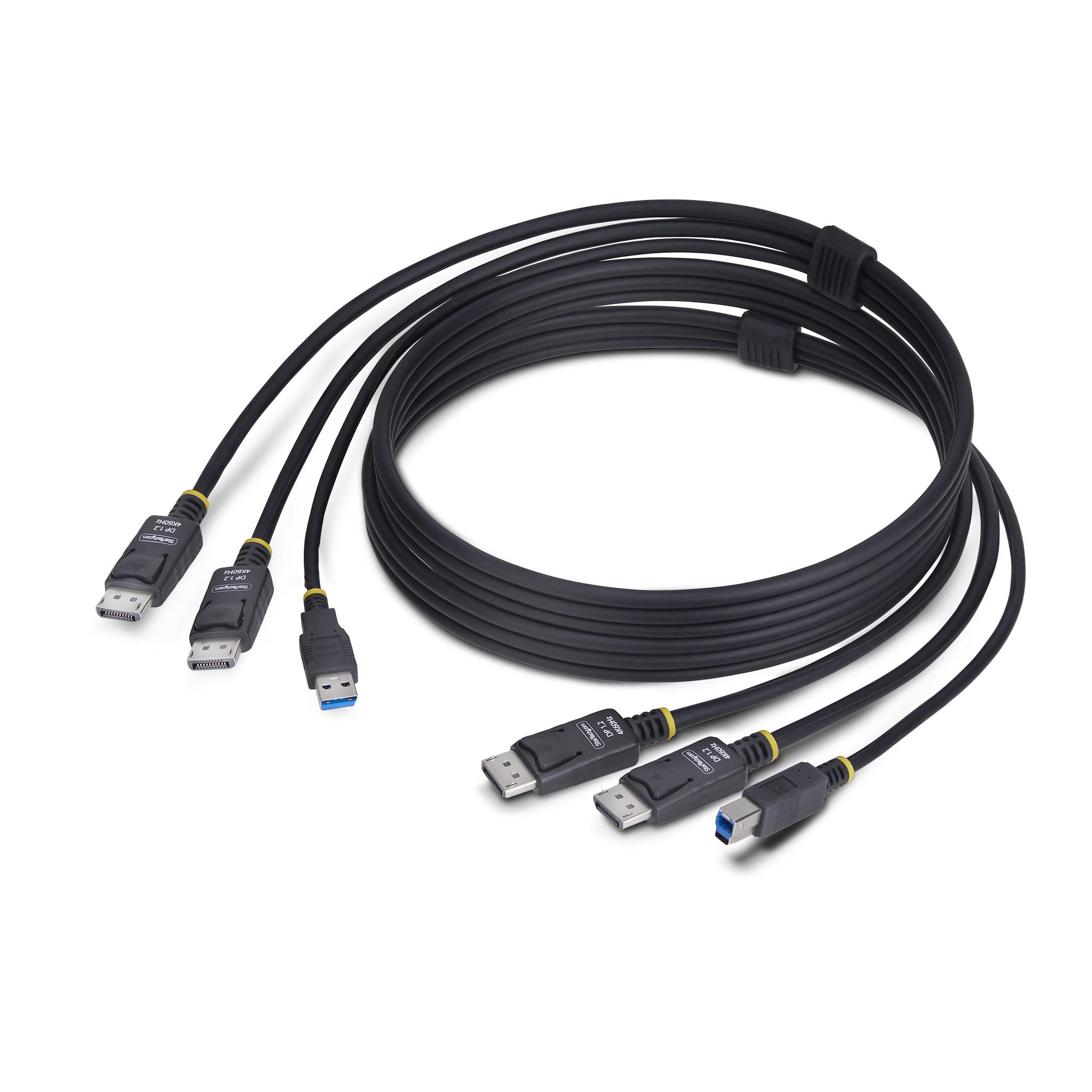 STARTECH.COM 6FT (1.8M) DUAL-DISPLAYPORT AND USB 5GBPS KVM CABLE, 2 YR STARTECH — view 2