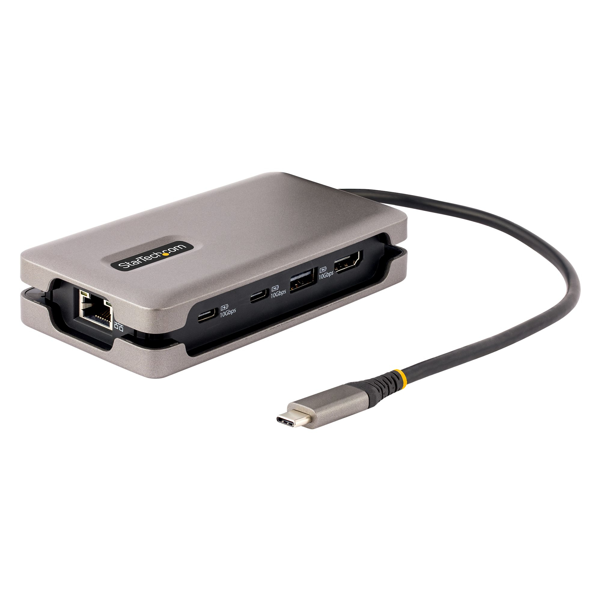 STARTECH.COM USB-C MULTIPORT ADAPTER, 4K 60HZ HDMI, 10GBPS USB HUB, PD, GBE 3 YR STARTECH — view 2
