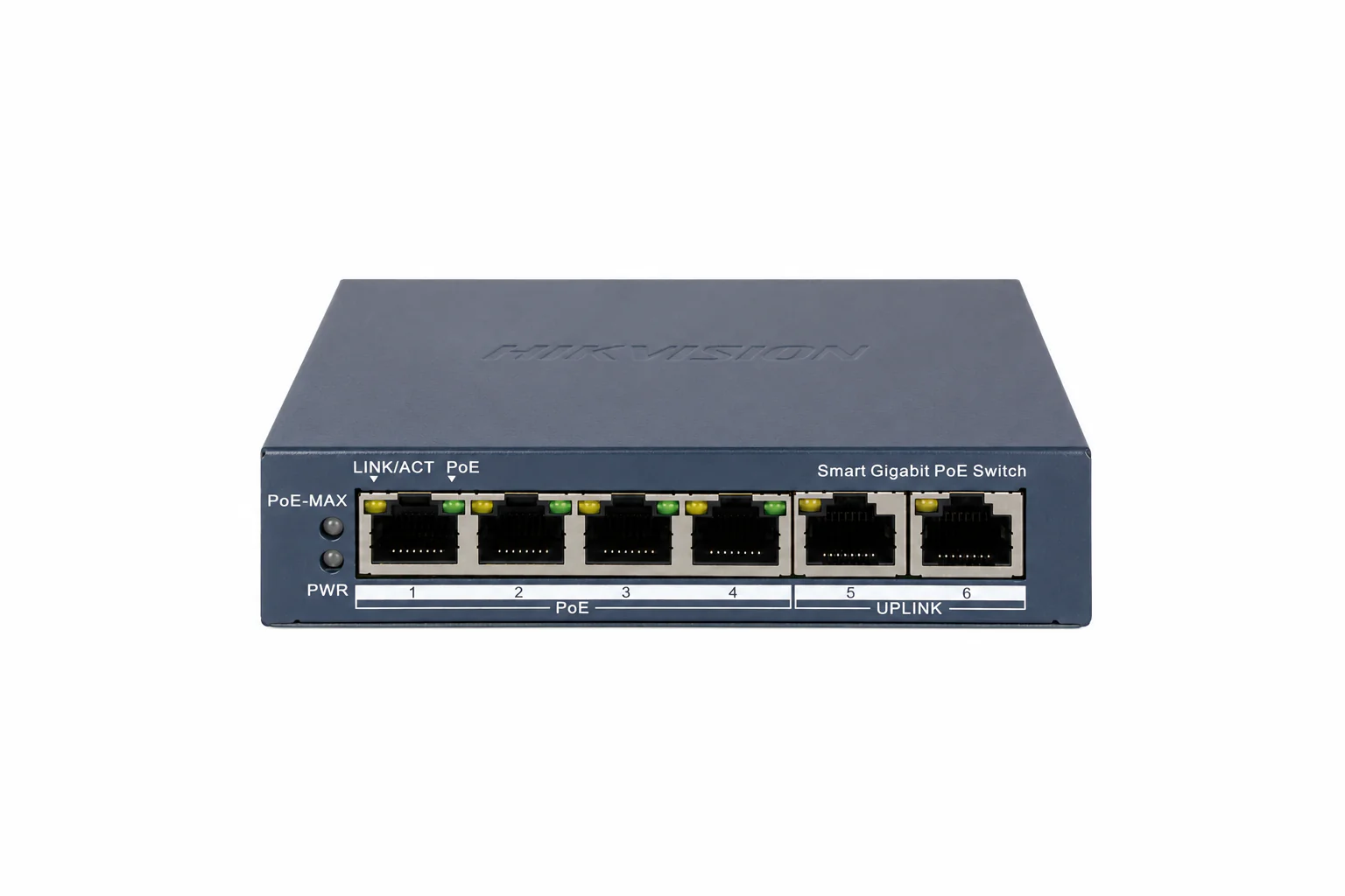 HIKVISION 4 PORT POE GB MANAGED SWITCH - 2 UPLINKS HIKVISION — view 2