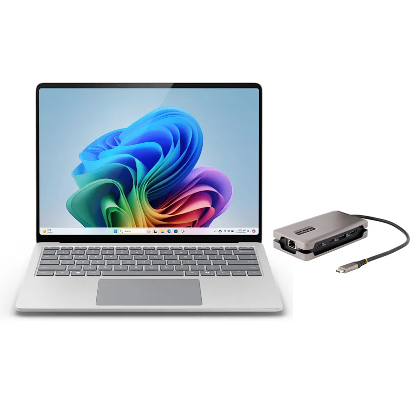 MICROSOFT BUNDLE - SURFACE LAPTOP 7 13.8" CU7 16GB 512GB PLATINUM - FREE ST.COM USB-C TRAVEL DOCK MICROSOFT — view 2
