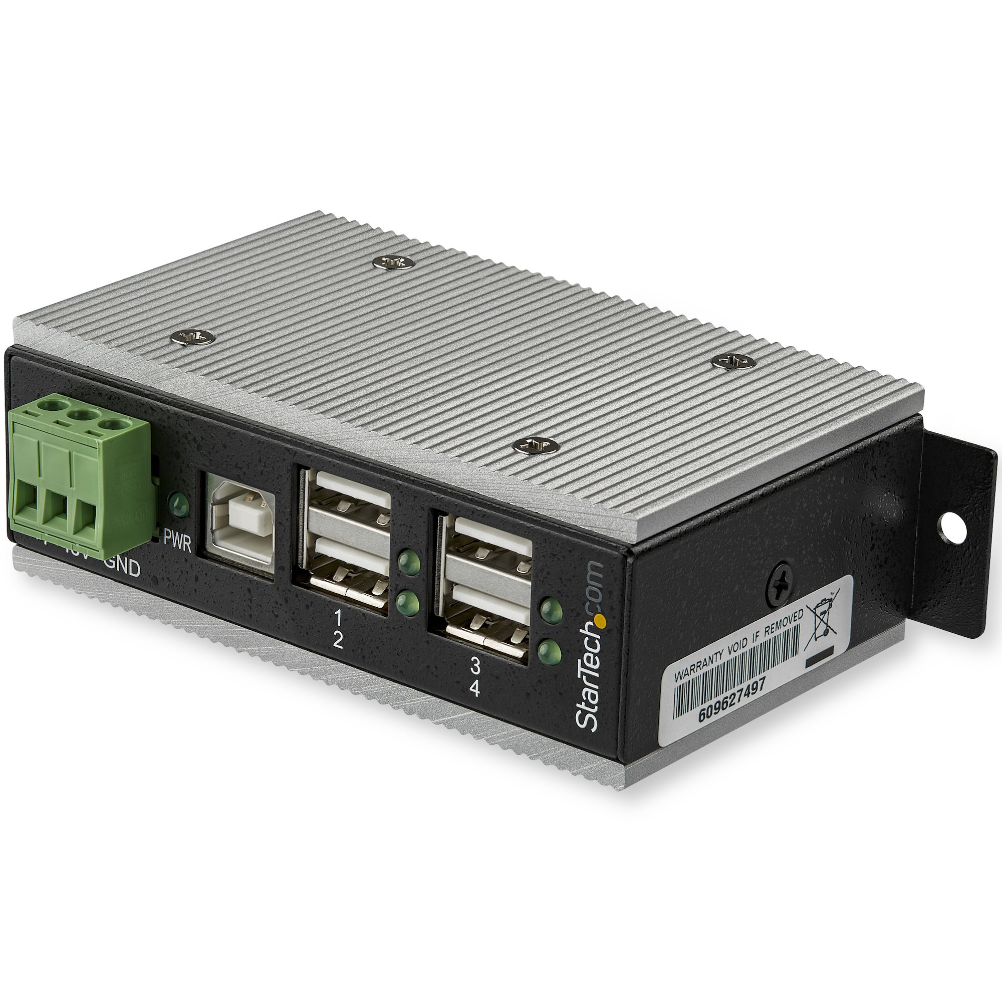 STARTECH.COM 4-PORT INDUSTRIAL USB HUB - USB 2.0 - 15KV ESD PROTECTION, 2 YR STARTECH — view 2