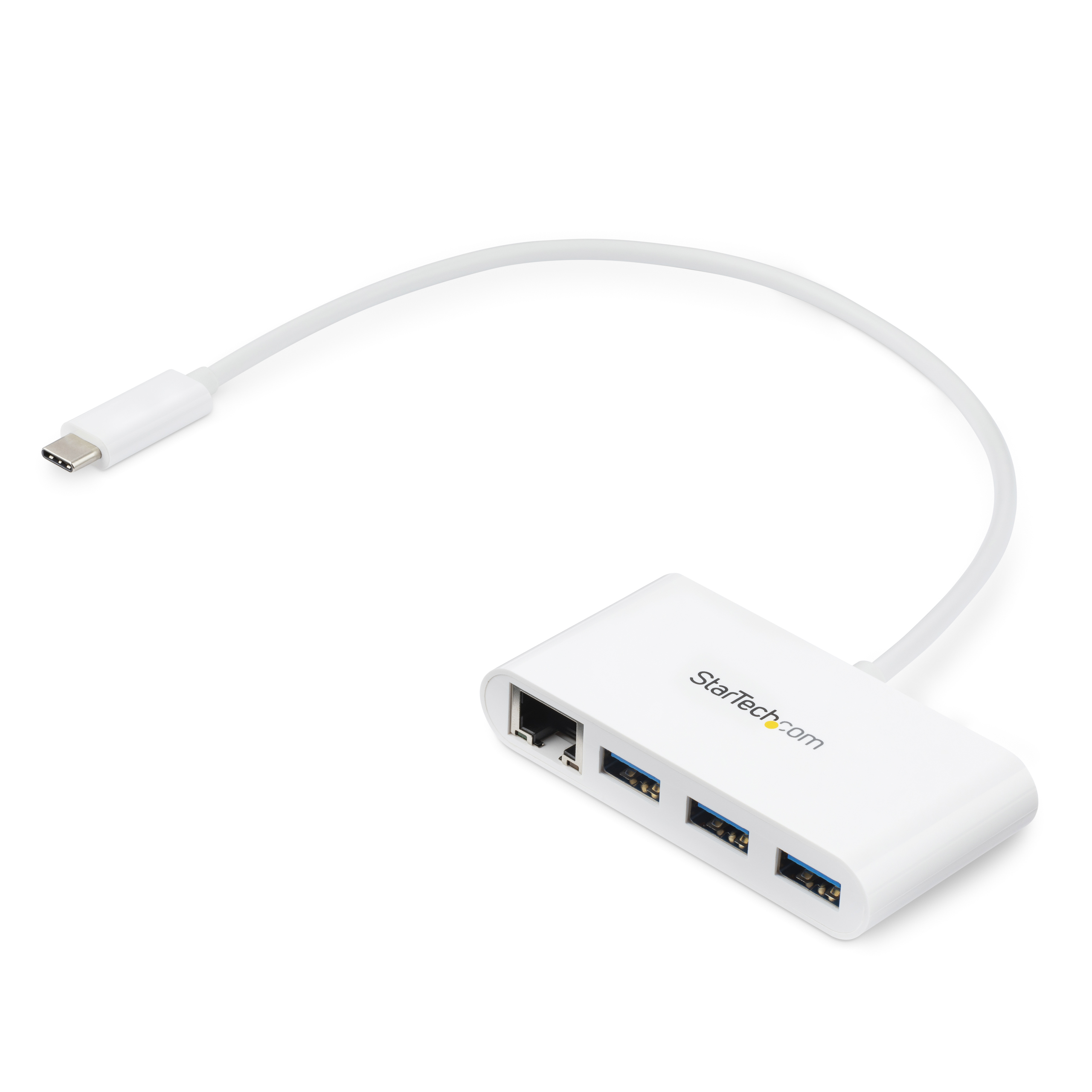 STARTECH.COM 3 PORT USB C HUB WITH ETHERNET, USB-C TO 3XUSB-A 5GBPS USB 3.0 2 YR STARTECH — view 2