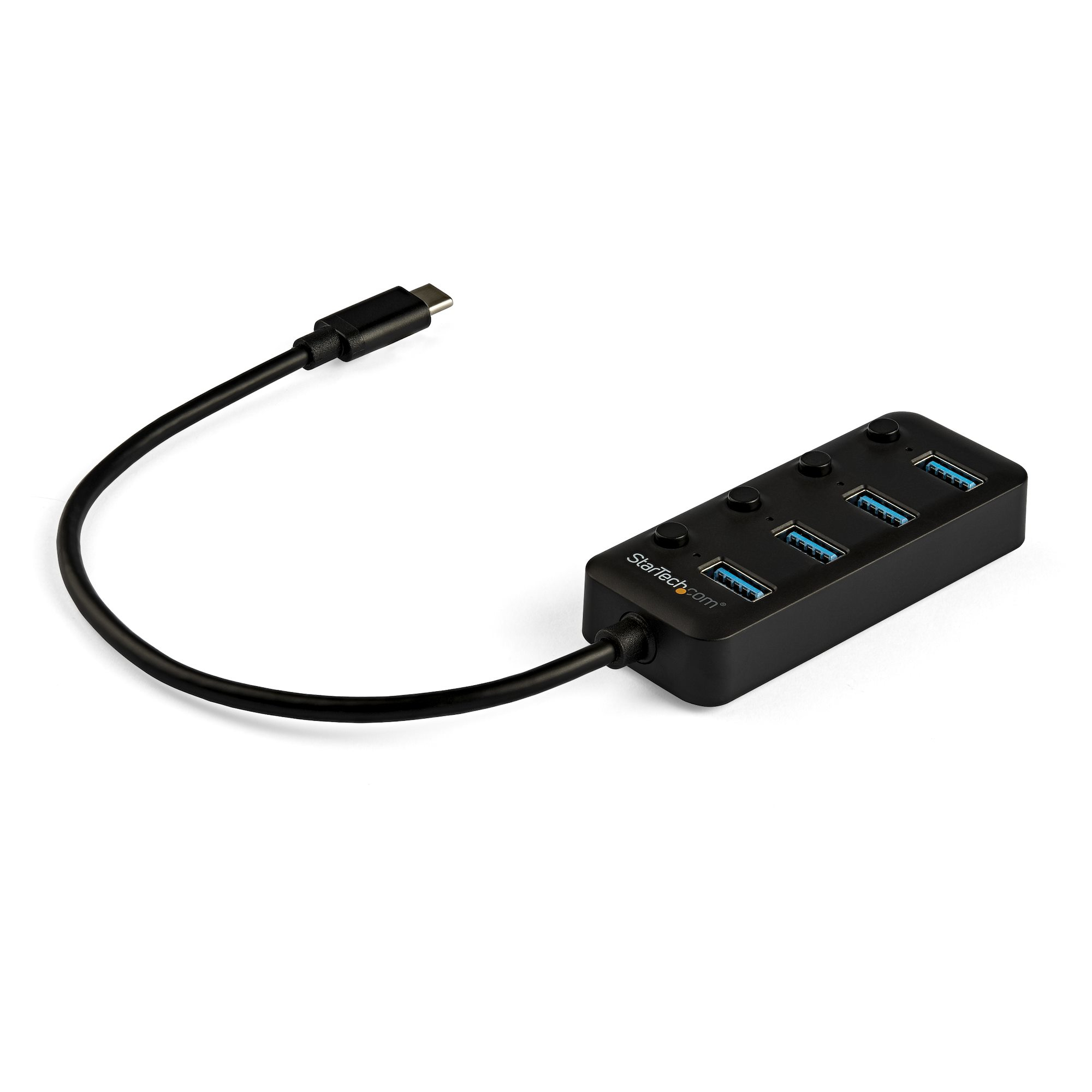 STARTECH.COM 4 PORT USB C HUB 5GBPS - 4X USB-A 3.0 - ON/OFF PORT SWITCHES 2 YR STARTECH — view 2