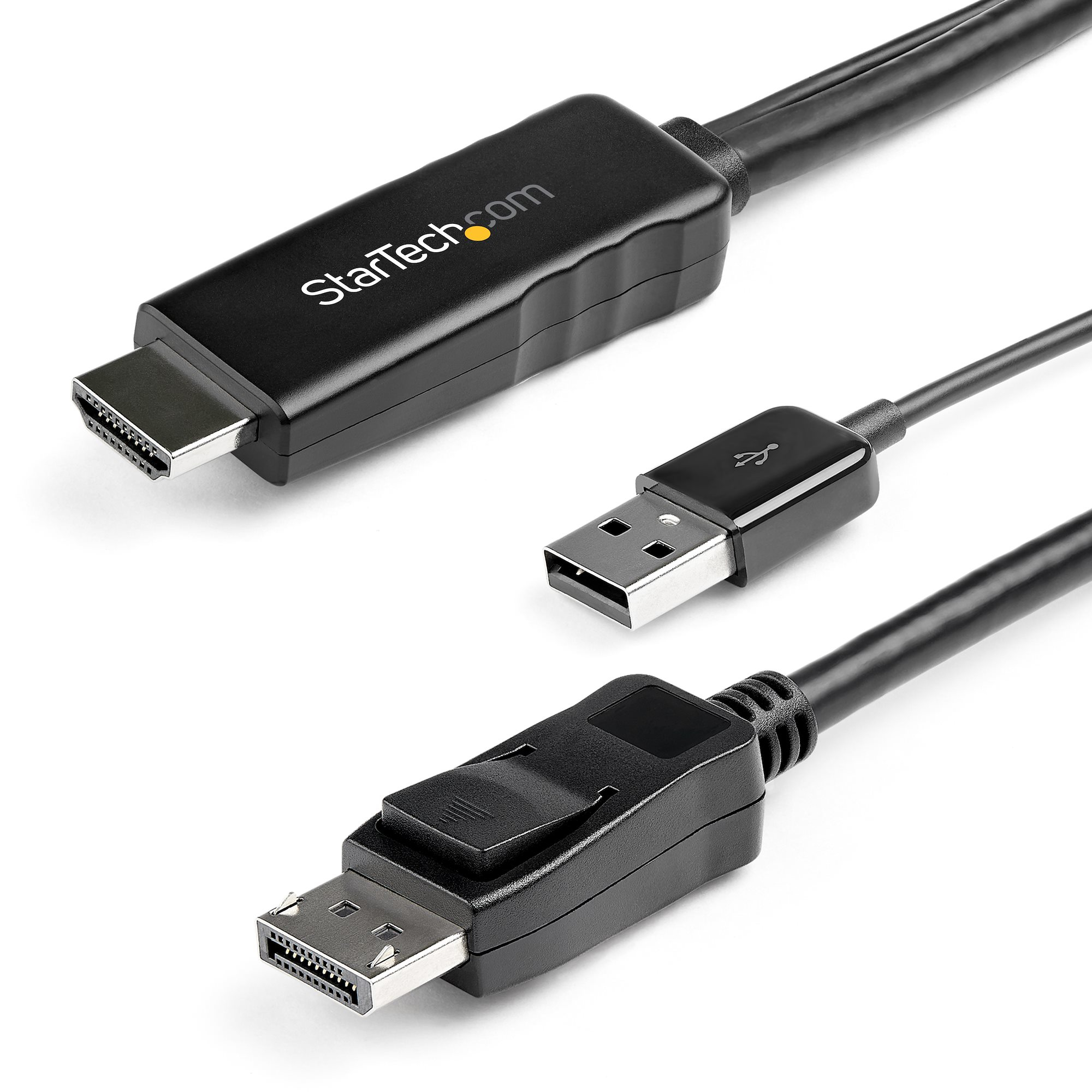 STARTECH.COM 2M HDMI TO DISPLAYPORT CABLE 4K 30HZ-ACTIVE HDMI 1.4 TO DP 1.2 2 YR STARTECH — view 2