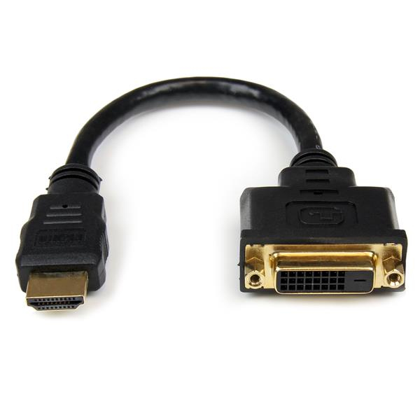 STARTECH.COM 8" HDMI TO DVI-D VIDEO CABLE ADAPTER - HDMI MALE TO DVI FEMALE LTW STARTECH — view 2