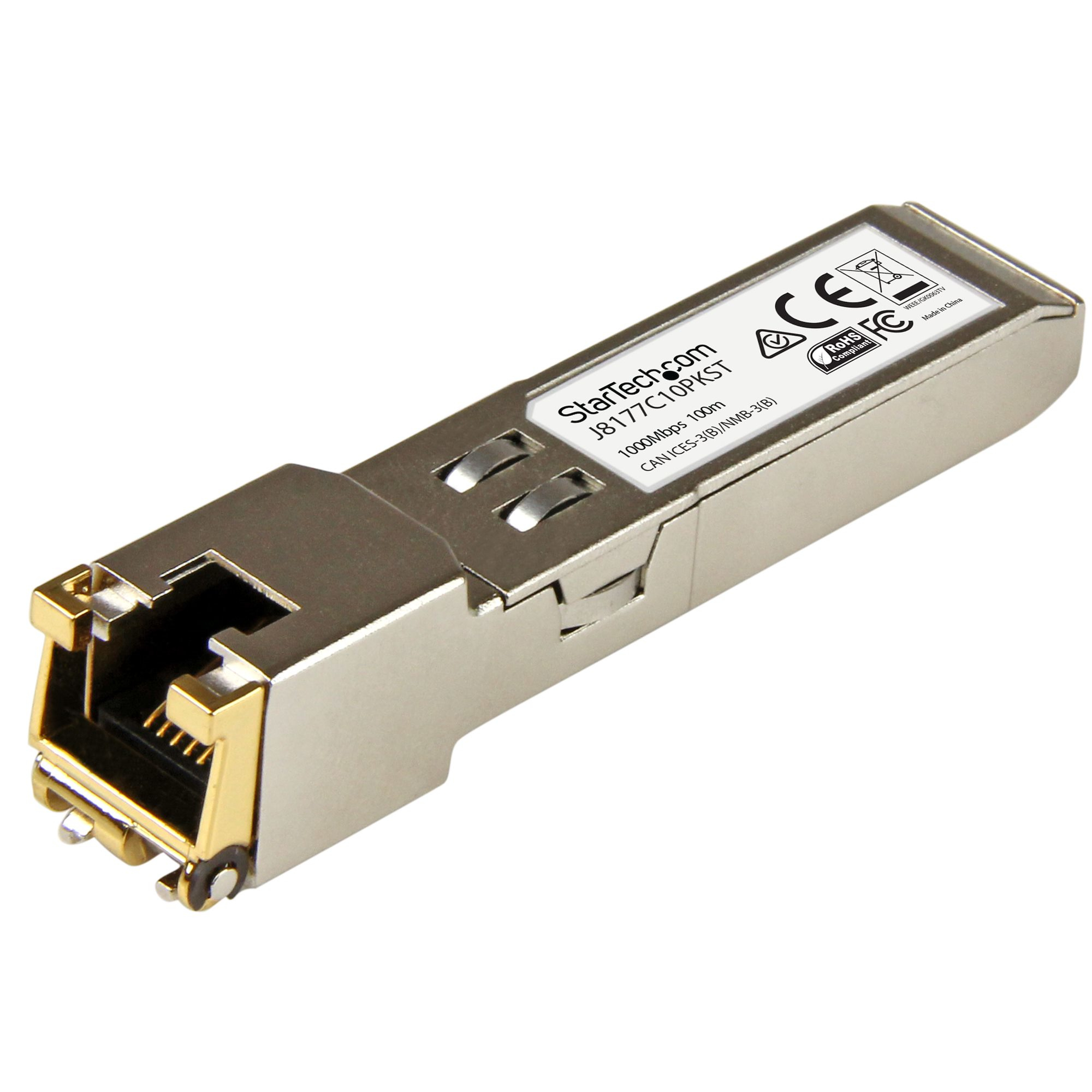 STARTECH.COM HP J8177C COMPATIBLE SFP COPPER MODULE - 1000BASE-T - LIFETIME WARRANTY STARTECH — view 2
