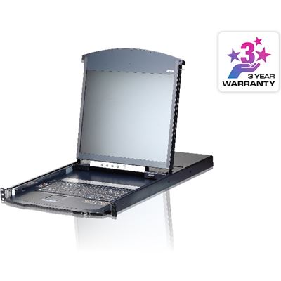 ATEN 19" DUAL RAIL 16 PORT LCD KVM OVER IP ATEN — view 2