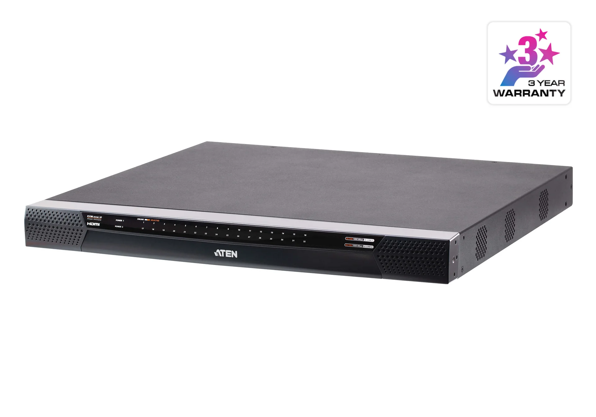 ATEN 1-LOCAL/2-REMOTE ACCESS 32-PORT MULTI-INTERFACE CAT 5 KVM OVER IP SWITCH ATEN — view 2