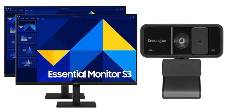 2x SAMSUNG S3 S30GD 27" (16:9) FHD IPS MONITOR, 100HZ, D-SUB, HDMI + $20 FHD WEBCAM BUNDLE SAMSUNG — view 2