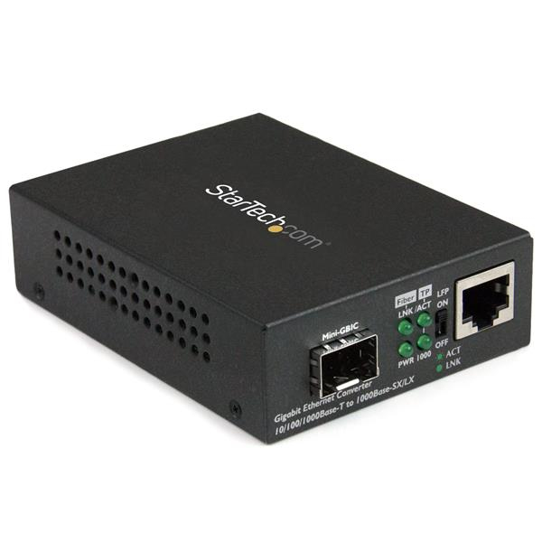 STARTECH.COM GIGABIT ETHERNET FIBER MEDIA CONVERTER WITH OPEN SFP SLOT 2 YR STARTECH — view 2