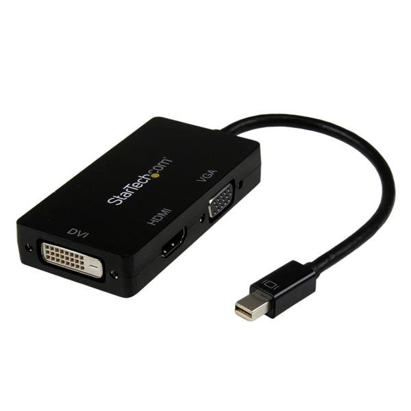 STARTECH.COM 3-IN-1 MINI DISPLAYPORT ADAPTER - MDP TO VGA, DVI-D OR HDMI 3 YR STARTECH — view 2