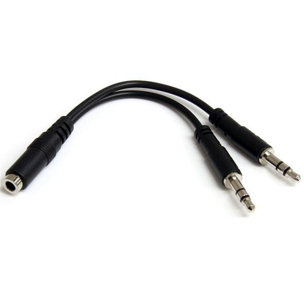STARTECH.COM 4 POSITION TO 2X 3 POSITION 3.5MM AUDIO SPLITTER CABLE LTW STARTECH — view 1