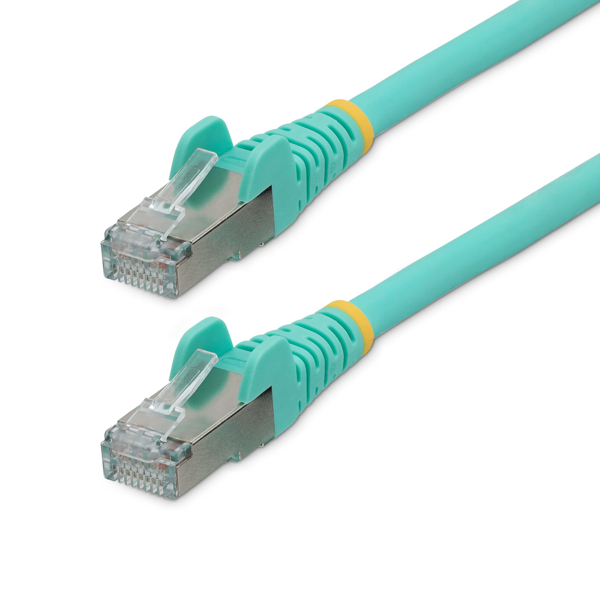 STARTECH.COM 5M LSZH CAT6A ETHERNET CABLE - 10GBE S/FTP 100W POE AQUA LTW STARTECH — view 2