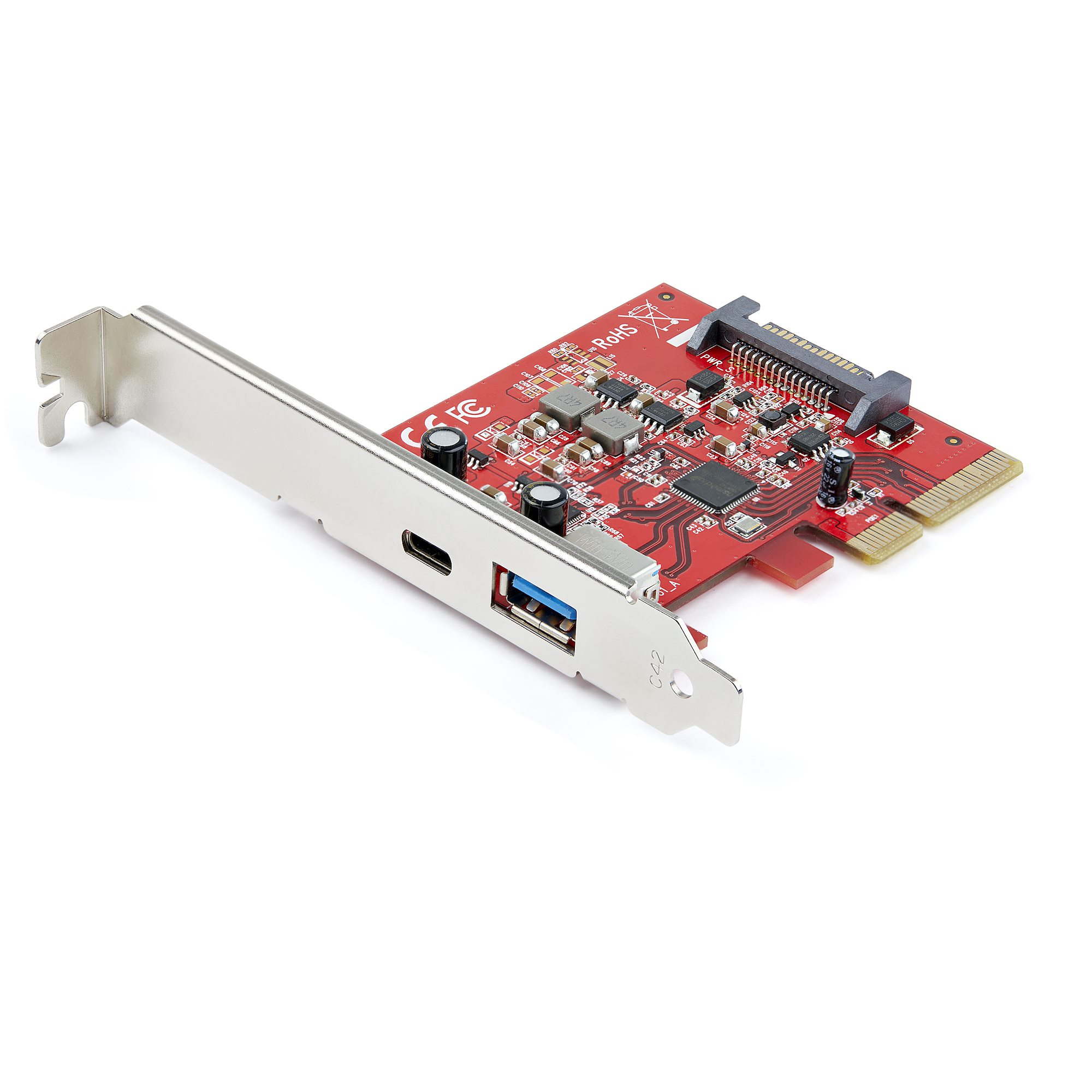 STARTECH.COM 2-PORT 10GBPS USB-A/USB-C PCIE CARD -USB 3.1 GEN 2 PCI EXPRESS 2 YR STARTECH — view 2