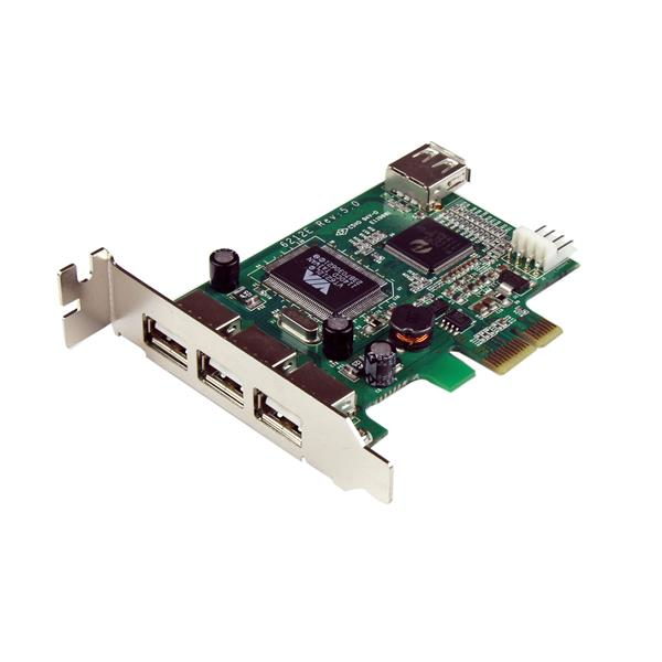 STARTECH.COM 4 PORT USB 2.0 PCIE CARD - LOW PROFILE 2 YR STARTECH — view 1