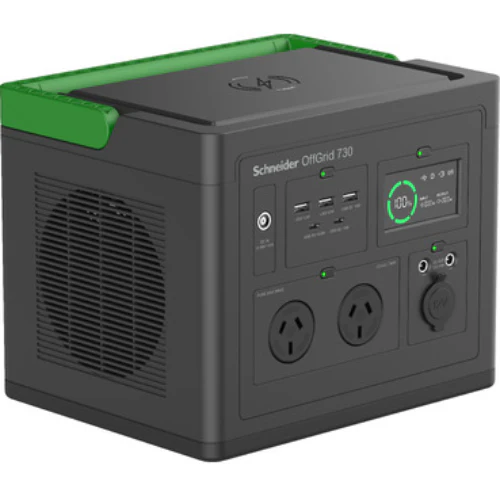 APC Schneider OffGrid Portable Power Station 730, 738Wh Lithium-ion, 2 Australian, Sinewave APC — view 2