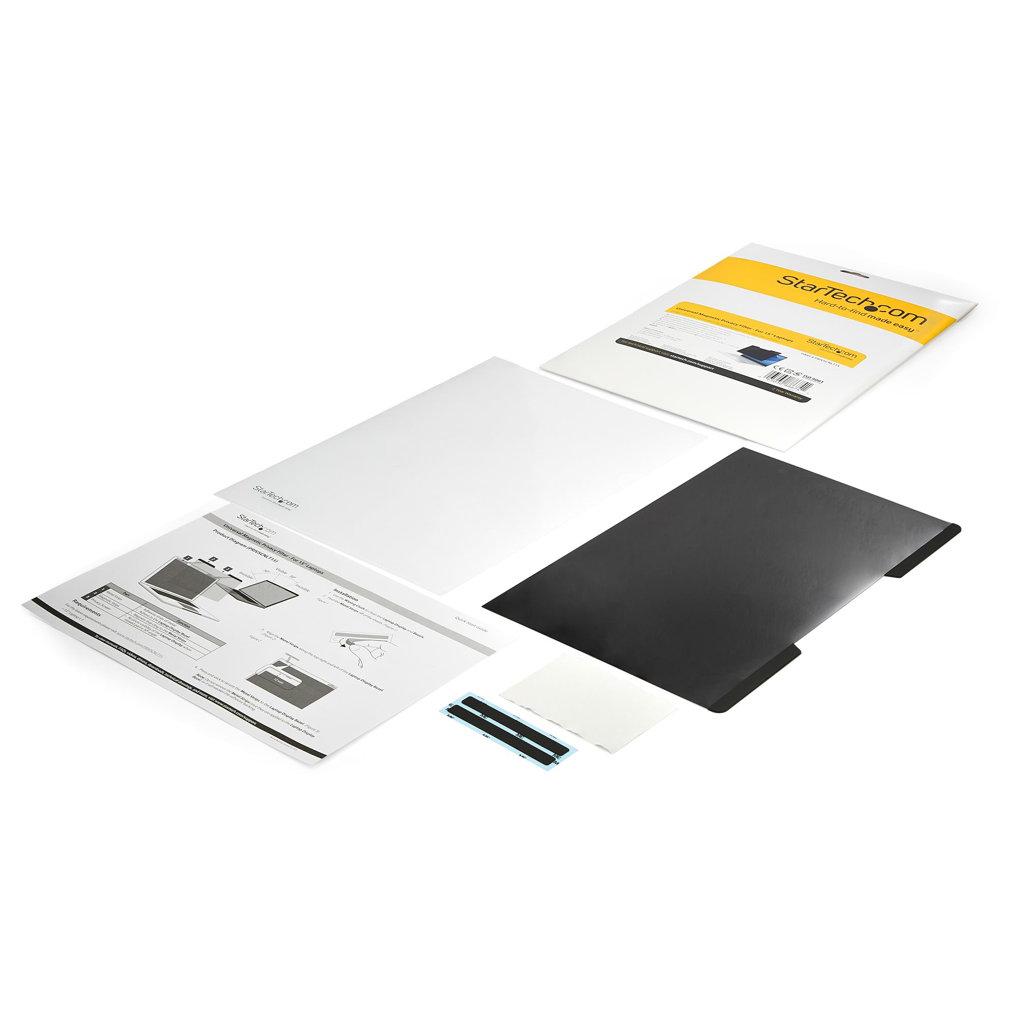 STARTECH.COM LAPTOP PRIVACY SCREEN 15" NOTEBOOK - MAGNETIC SECURITY FILTER 2 YR STARTECH — view 2