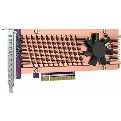 QNAP Dual M.2 PCIe SSD expansion card, 2x M.2 2280/22110 (Gen3 x4) SSD QNAP — view 2