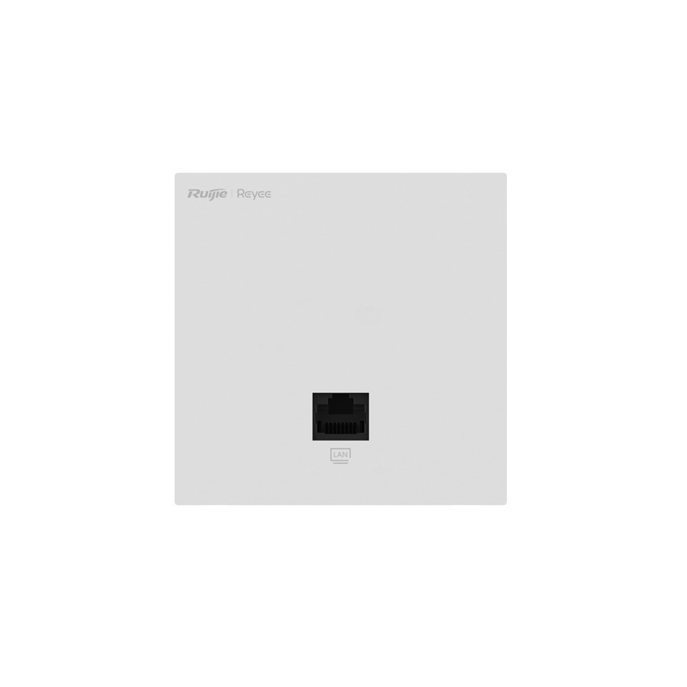 Ruijie Reyee AX3000 Wi-Fi 6 Dual Band Wall Plate AP (Flush) - 2976Mbps - 2x GE (F & B) REYEE — view 2