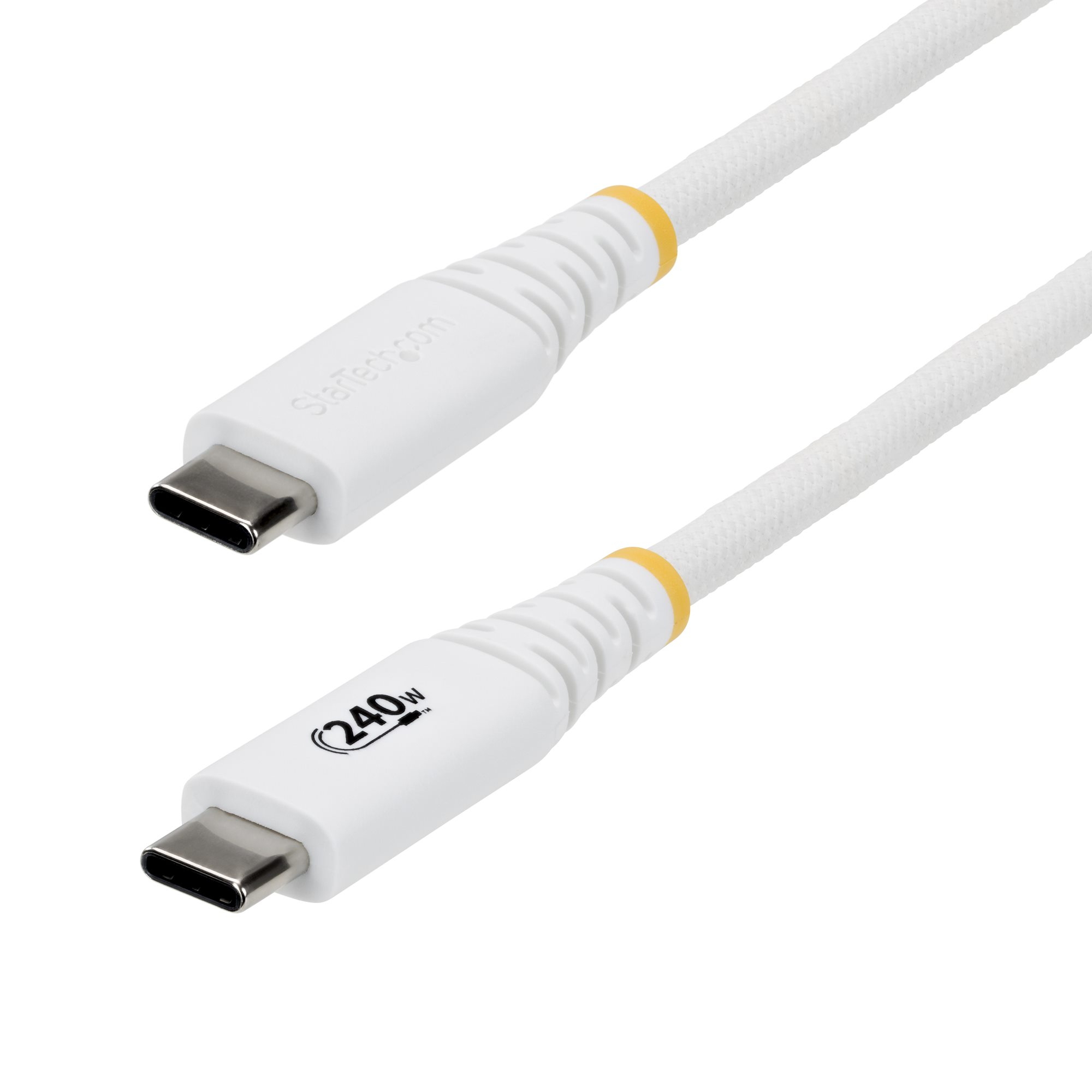 STARTECH.COM 2M (6FT) USB-C CHARGING CABLE, 240W PD, USB-IF, WHITE, LTW STARTECH — view 2