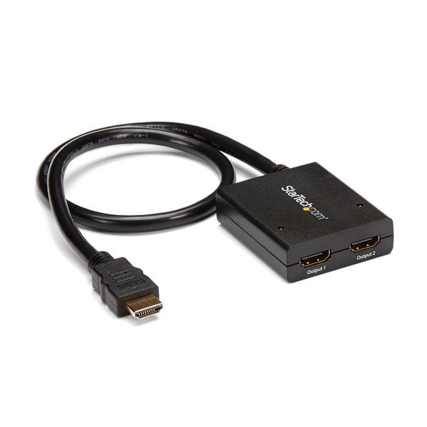 STARTECH.COM 4K HDMI 2-PORT VIDEO SPLITTER - USB OR POWER ADAPTER - 4K 30HZ 2 YR STARTECH — view 2