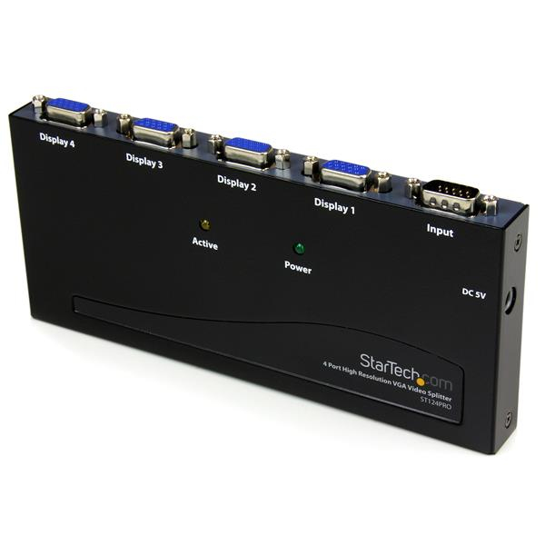 STARTECH.COM 4 PORT HIGH RESOLUTION VGA VIDEO SPLITTER - 300 MHZ, 2 YR STARTECH — view 2