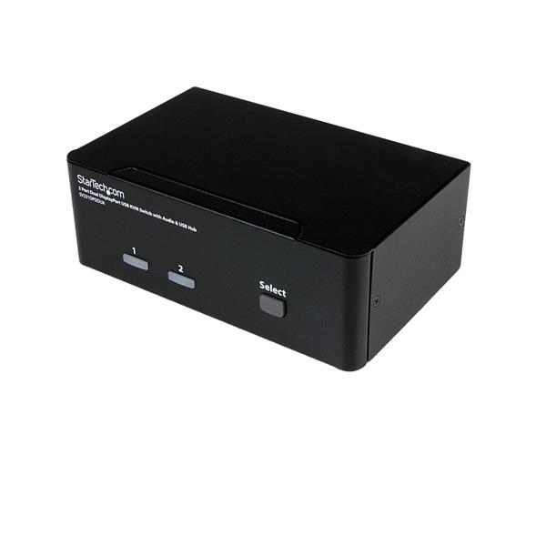STARTECH.COM 2 PORT DUAL DISPLAYPORT USB KVM SWITCH W/ AUDIO & USB HUB 3 YR STARTECH — view 2