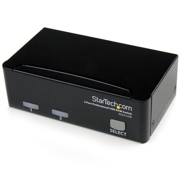 STARTECH.COM 2 PORT USB VGA KVM SWITCH W/ CABLES - PROFESSIONAL DESKTOP KVM 3 YR STARTECH — view 2