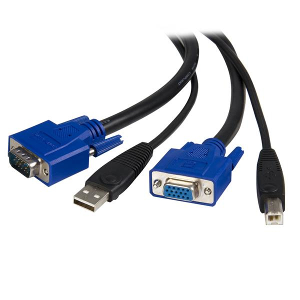 STARTECH.COM 6 FT 2-IN-1 USB KVM CABLE - USB VGA KVM CABLE LTW STARTECH — view 2