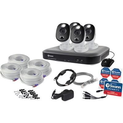 Swann DVR4-5580 4K/1TB/ 4 x PRO-4KWLB SWL + Siren Cameras SWANN — view 2