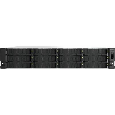 QNAP 12 BAY 2U RACKMOUNT NAS,AMD RYZEN,5.3GHZ 8 CORE,32GB RAM,M.2,10G,2.5G,PCIE,RP,5YR QNAP — view 2