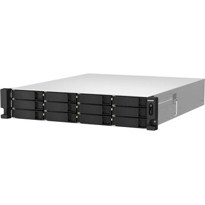 QNAP 12+6 BAY 2U RACKMOUNT NAS,INTEL XEON,2.9GHZ 5 CORE,16GB RAM,10G,2.5G,USB,PCIE,RP,5YR QNAP — view 2