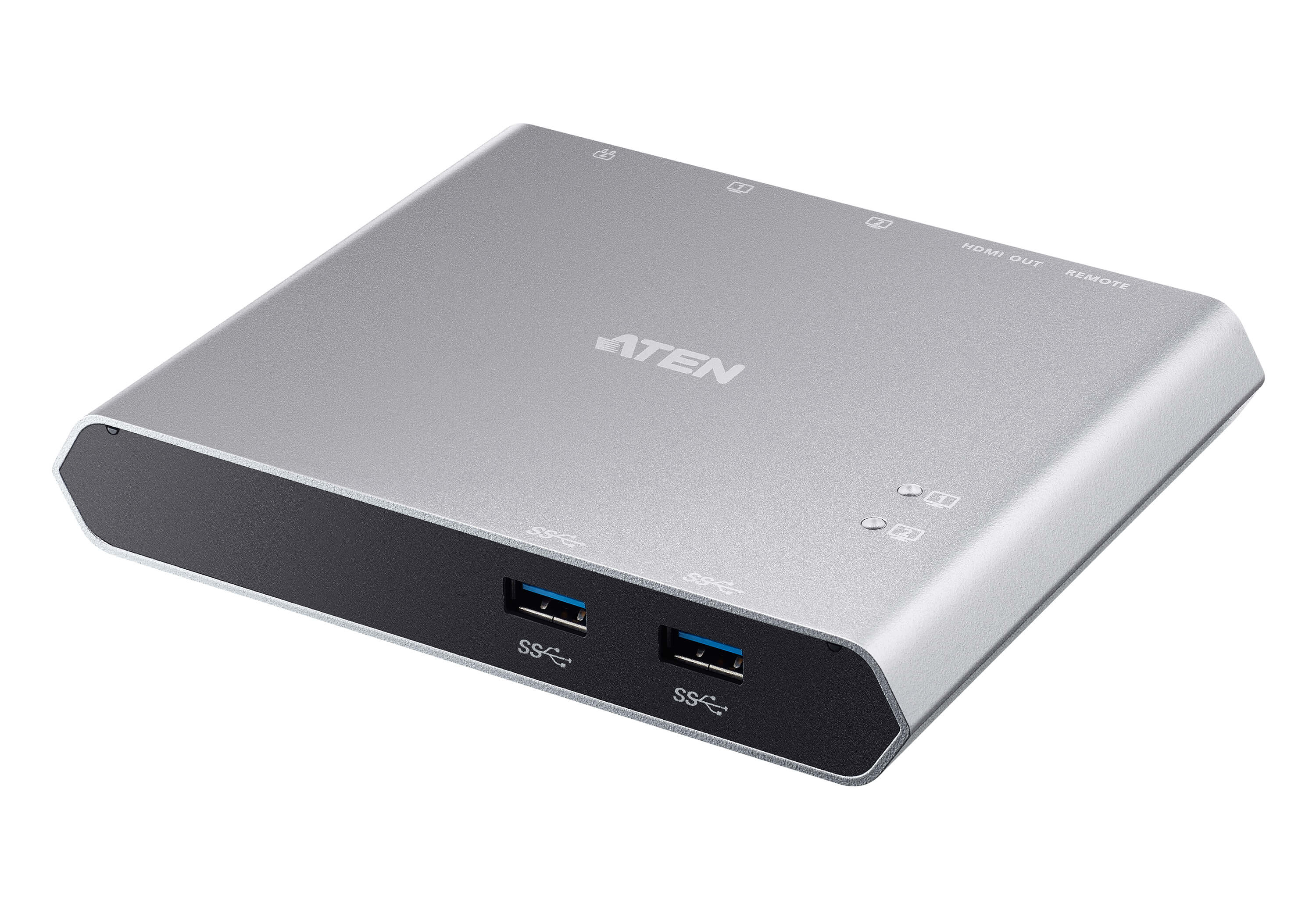 ATEN 2 PORT USB-C GEN 1 DOCK SWITCH WITH POWER PASS-THROUGH ATEN — view 2