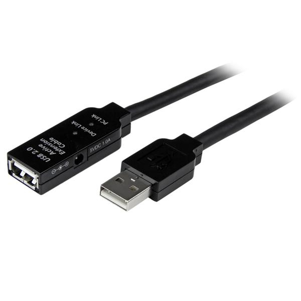STARTECH.COM USB 2.0 ACTIVE EXTENSION CABLE - M/F - 10M USB EXTENSION CABLE 2 YR STARTECH — view 2