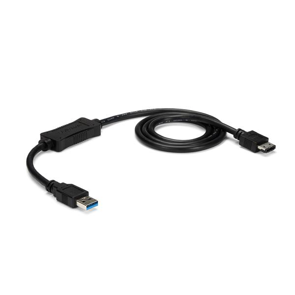 STARTECH.COM USB 3.0 TO ESATA HDD/SSD/ODD ADAPTER CABLE - 3FT ESATA TO USB 2 YR STARTECH — view 2