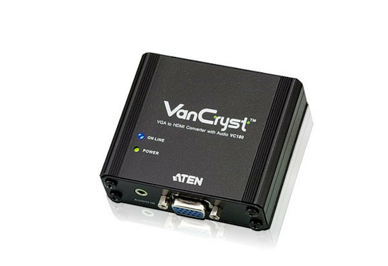ATEN VGA(F) TO HDMI(F) CONVERTER, SUPPORTS UP 1920X1200, CONVERTS ANALOG VGA SIGNALS TO HD ATEN — view 2