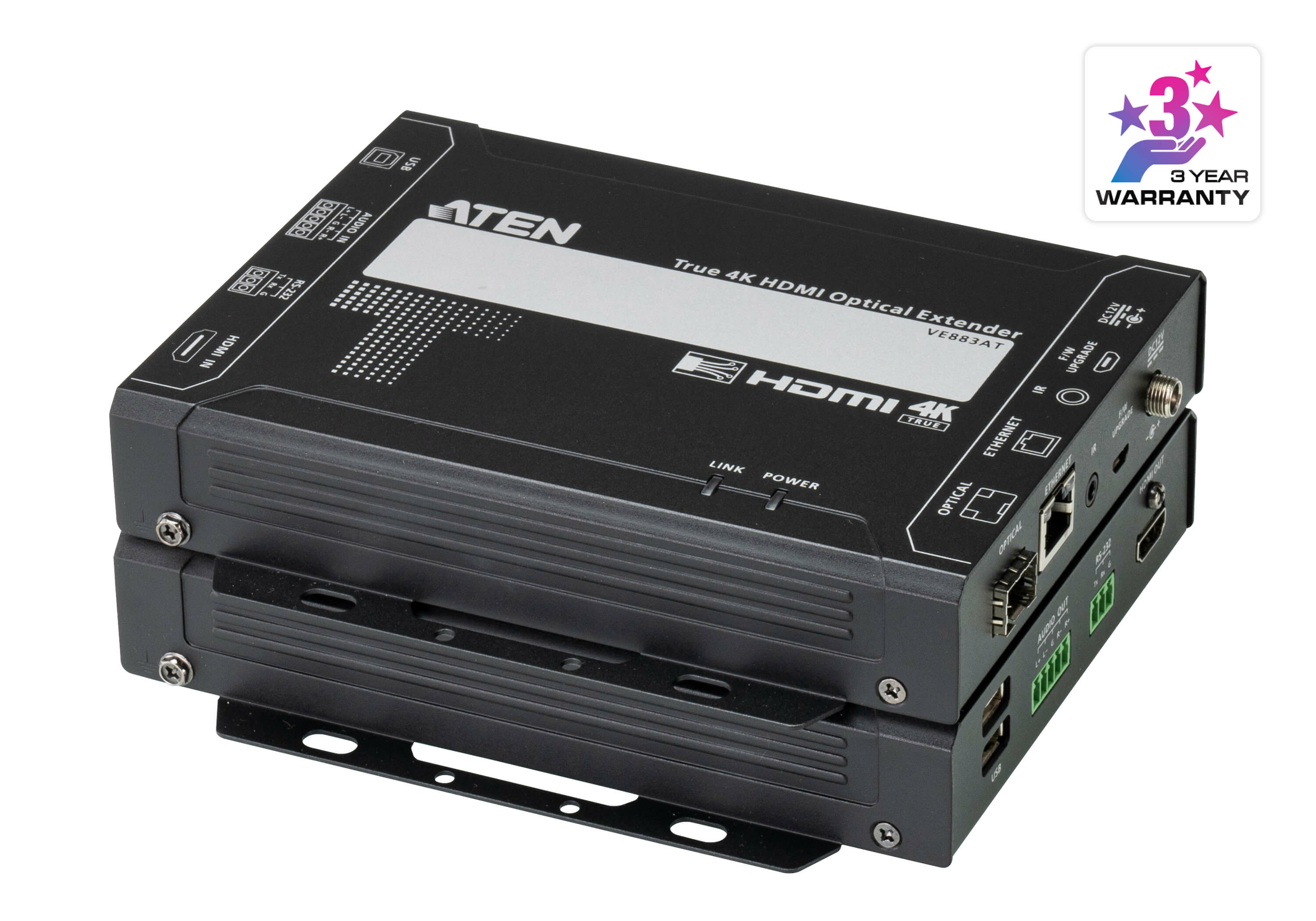 ATEN TRUE 4K HDMI SINGLE-MODE OPTICAL EXTENDER 4K @ 10KM ATEN — view 2