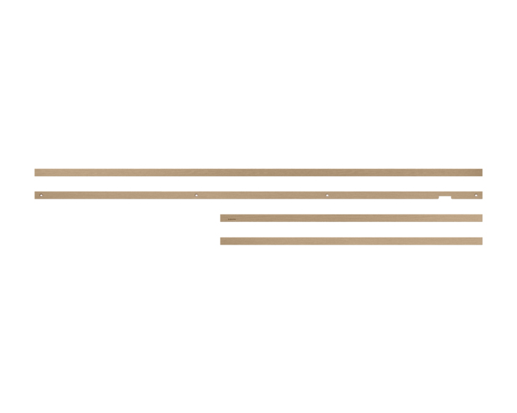 SAMSUNG 85" CUSTOMISABLE FRAME BEZEL KIT FOR QBC AND QMC SIGNAGE DISPLAY - TEAK SAMSUNG — view 2