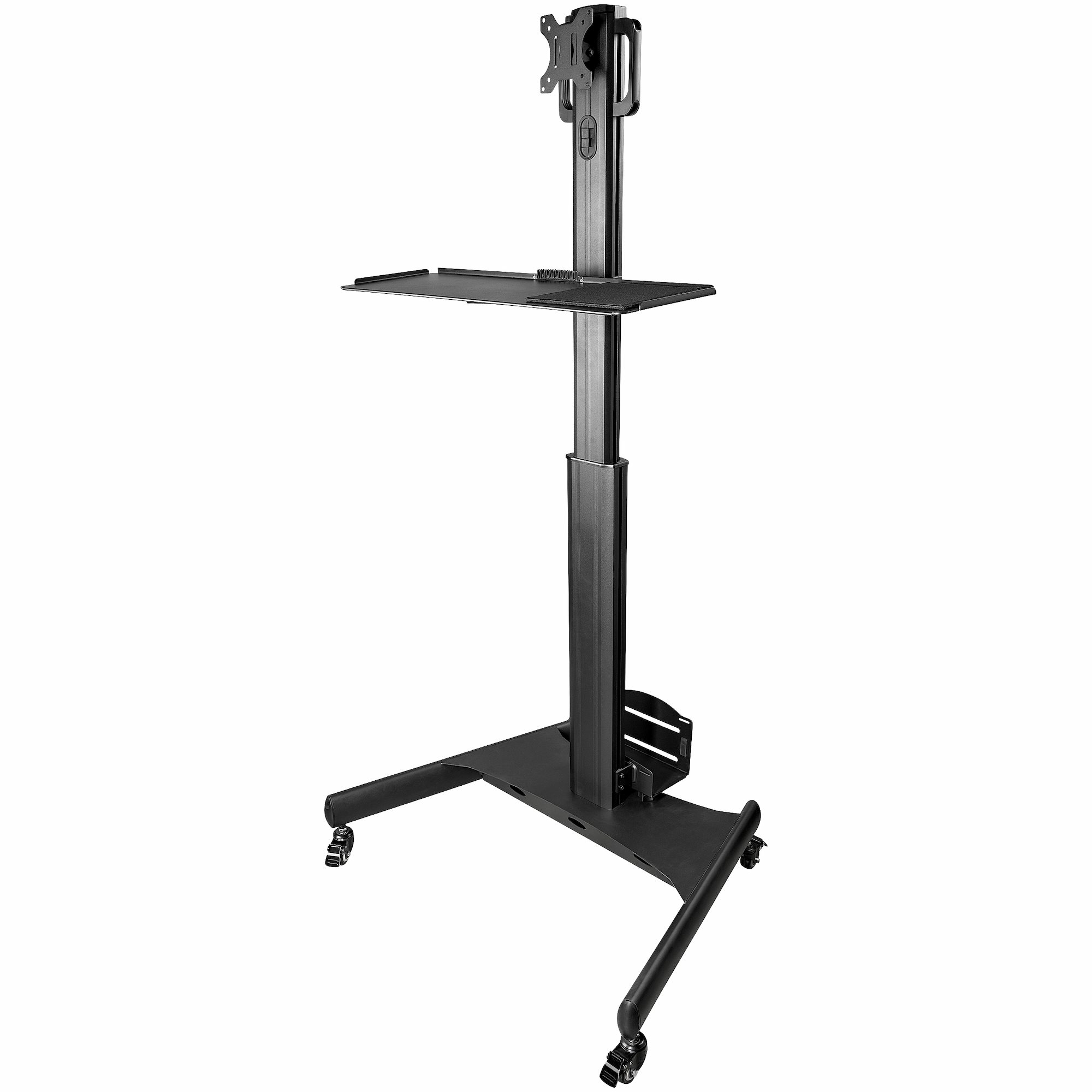 STARTECH.COM MOBILE WORKSTATION CART WITH MONITOR MOUNT AND CPU HOLDER, 2 YR STARTECH — view 2