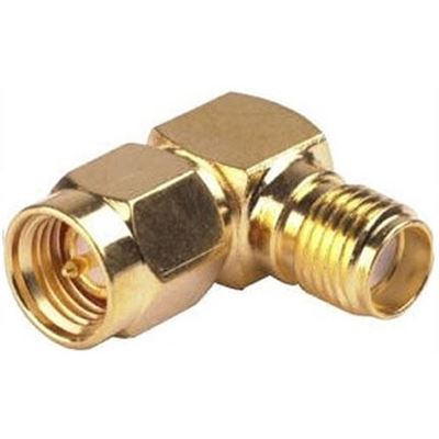 SMA-Male to SMA-Female Right Angle Adaptor Go Wireless NZ — view 2