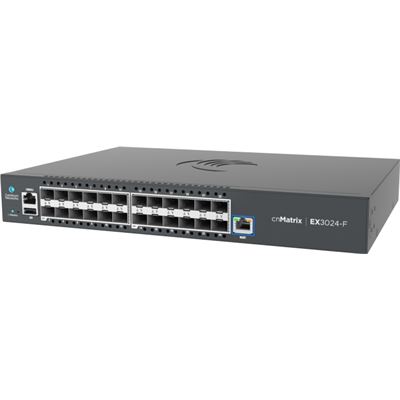 Cambium cnMatrix EX3024F 24-Port SFP+ Intelligent Ethernet Fiber Aggregation Switch with dual internal AC power supplies Cambium Networks — view 2