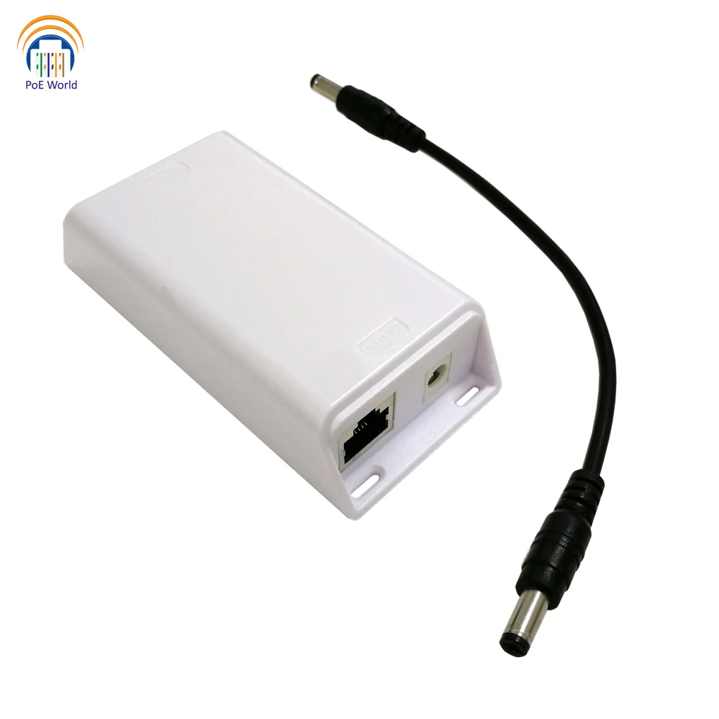 PoE World Gigabit Ethernet 802.3at to 12VDC 25 Watt Output for Non-PoE Devices PoE World — view 2
