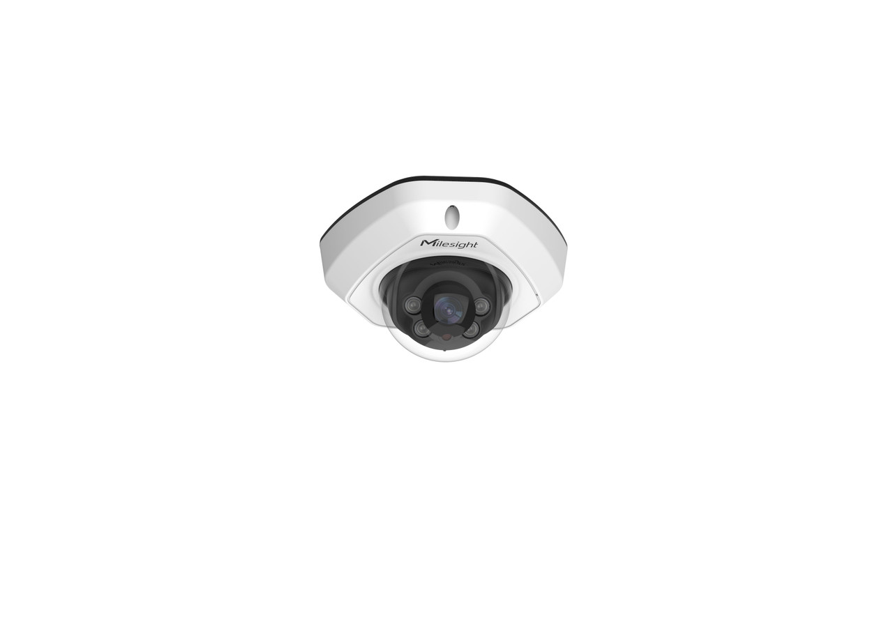 Milesight 5MP NDAA AI Vandal-proof Mini Dome Network Camera - Cable Out Milesight — view 2