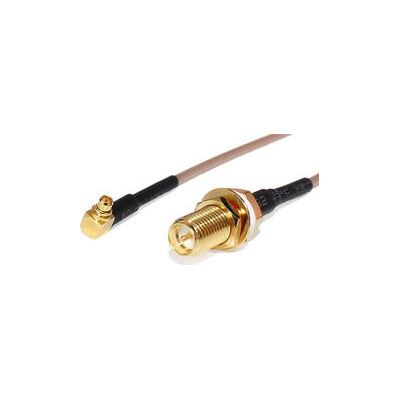 MMCX RA to RP-SMA Female Bulkhead Pigtail MikroTik — view 2
