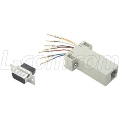 L-com Shielded Modular Adapter DB9 Male RJ45 (8x8) Jack L-com — view 2