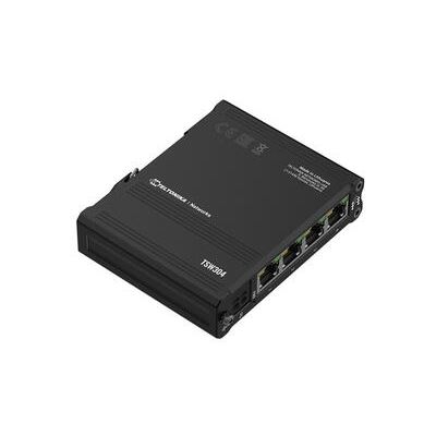 Teltonika TSW304 4+1 Port, Shock Resistant Unmanaged Gigabit network switch, DIN RAIL Mount Teltonika — view 2