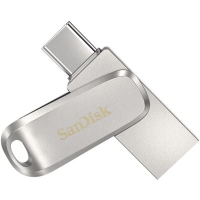 SANDISK ULTRA DUAL DRIVE LUXE SDDDC4 128GB USB TYPE C METAL USB3.1/TYPE C REVERSIBLE CONNECTOR SWIVEL DESIGN TYPE-C ENABLED DEVICES 5Y SanDisk — view 2