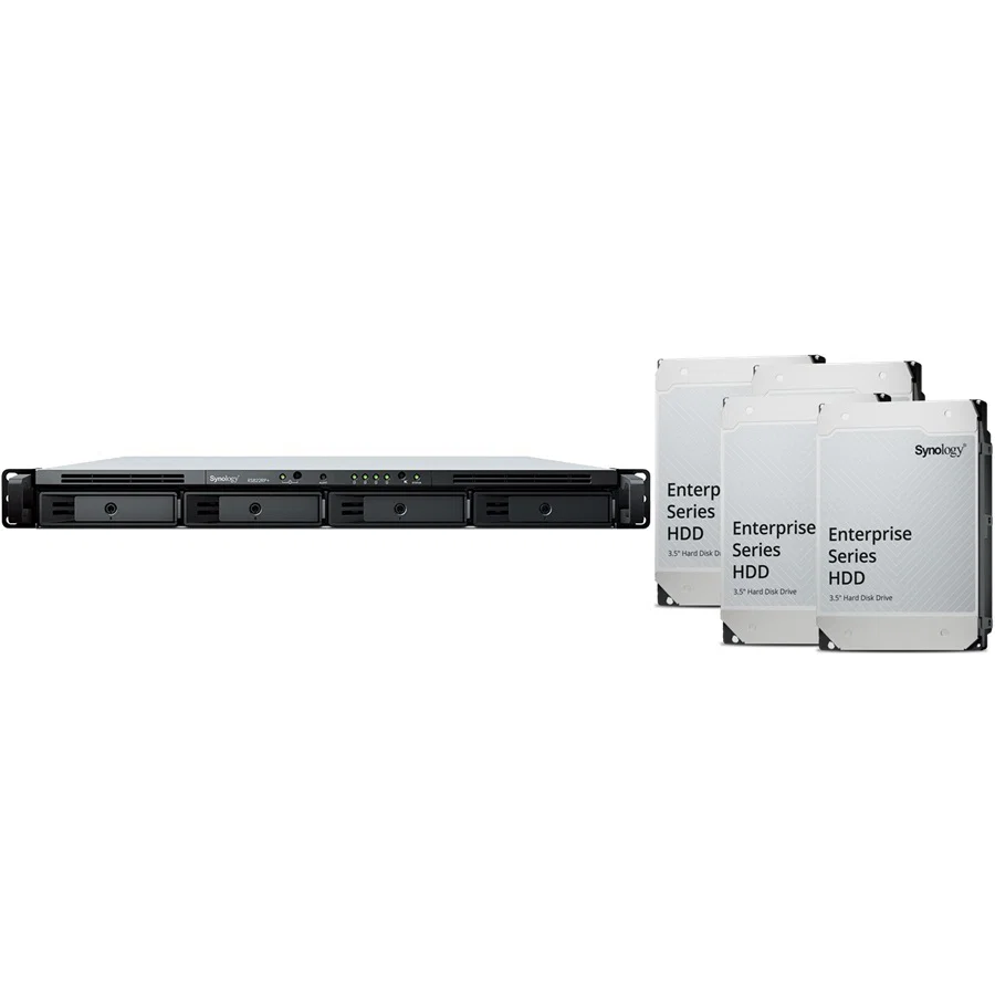 Synology RTG RS822+ 1U 4 Bay Rackmount NAS (32Tb) 4x Synology Enterprise 8Tb Synology — view 2
