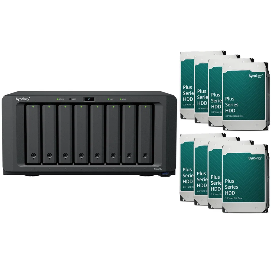 Synology DS1825+ Desktop 8 Bay RTG (64Tb) 8x Synology Plus Series 8Tb Synology — view 2